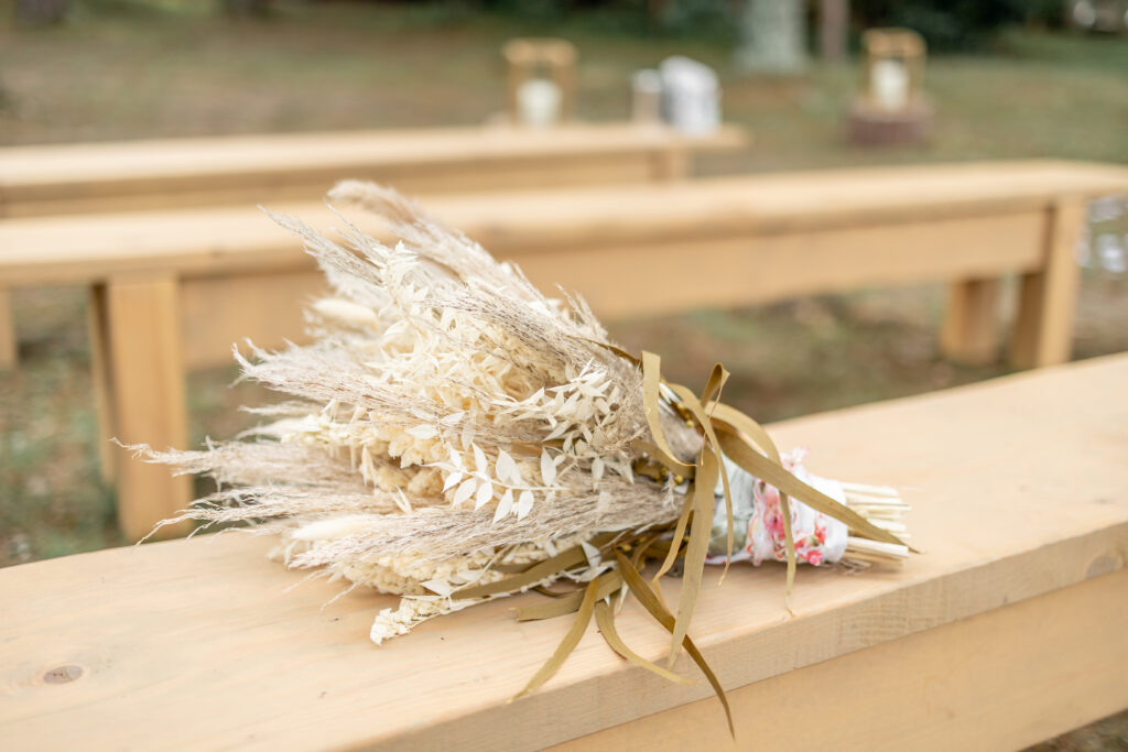 The bride's beautiful wedding bouquet photographed by a Brainerd wedding photographer
